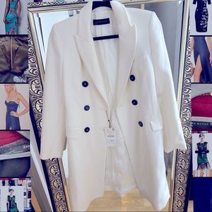 NWT Zara White Coat